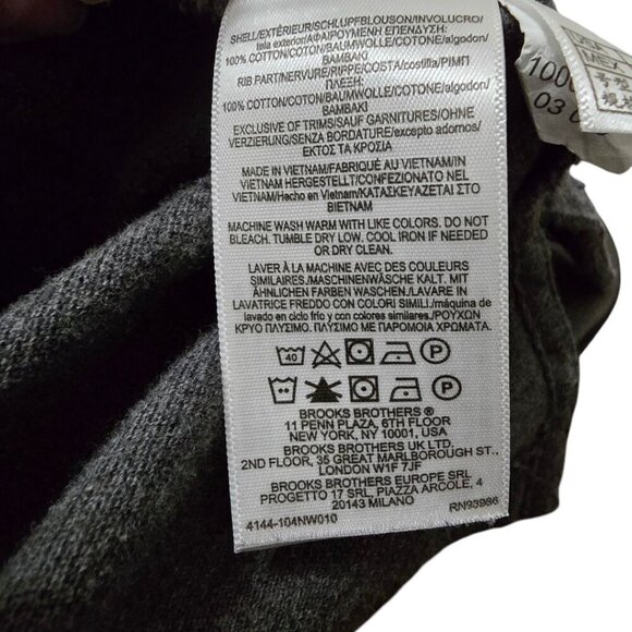 Brooks Brothers 1818 Gray Slim Fit Polo Shirt Sz M - Picture 11 of 11